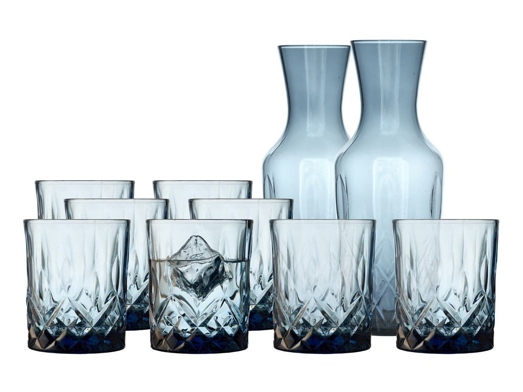 

Lyngby Glas Sorrento 10 dele i blå